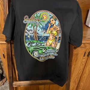 Sullen Black T-Shirt with Vibrant Graphic